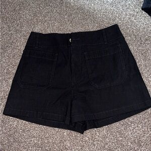 Anthropologie Black Jean Shorts